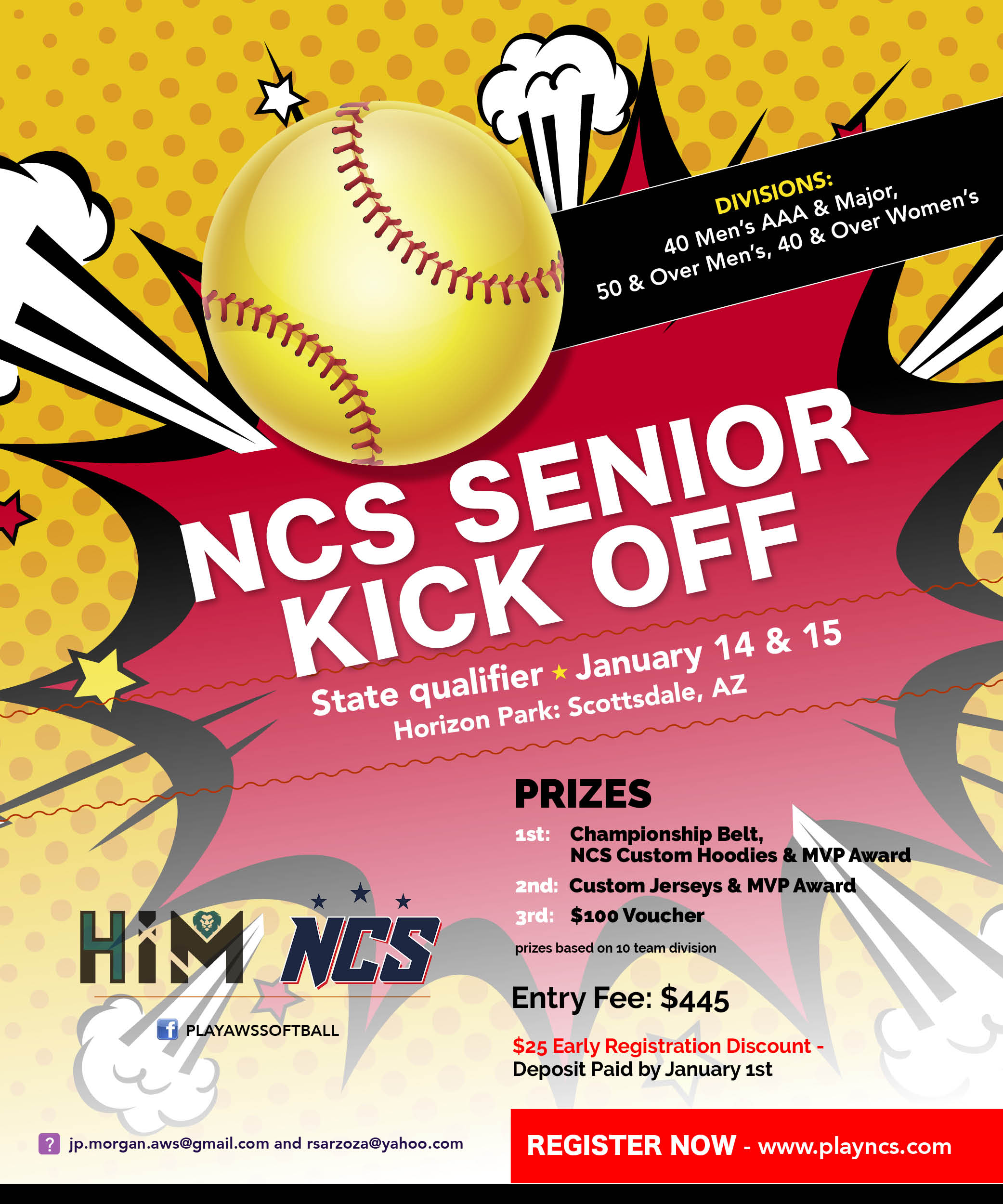 NCS Senior Kickoff - State Qualifier Logo