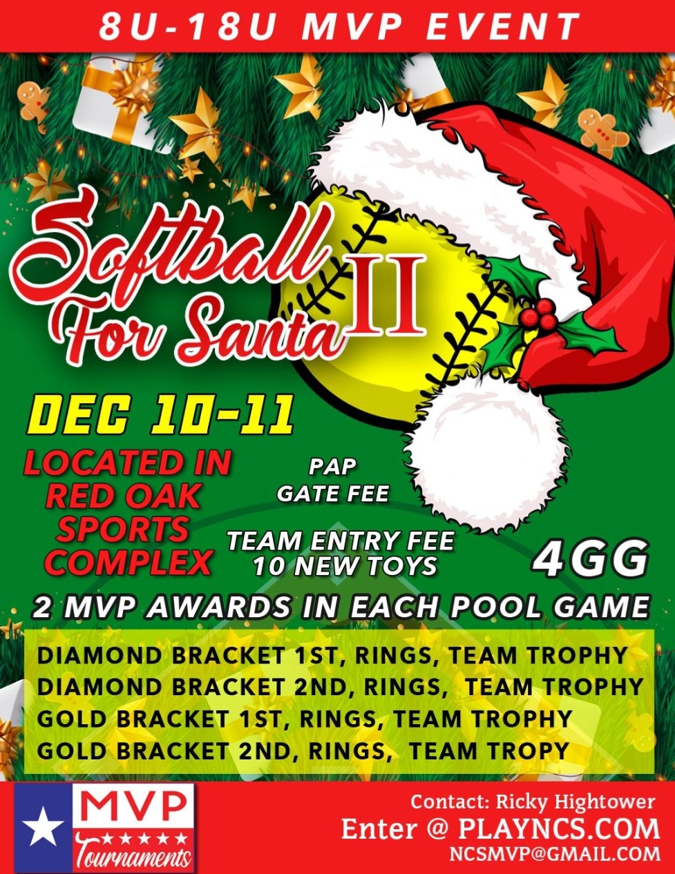 ***FREE ENTRY *** SOFTBALL FOR SANTA II Logo