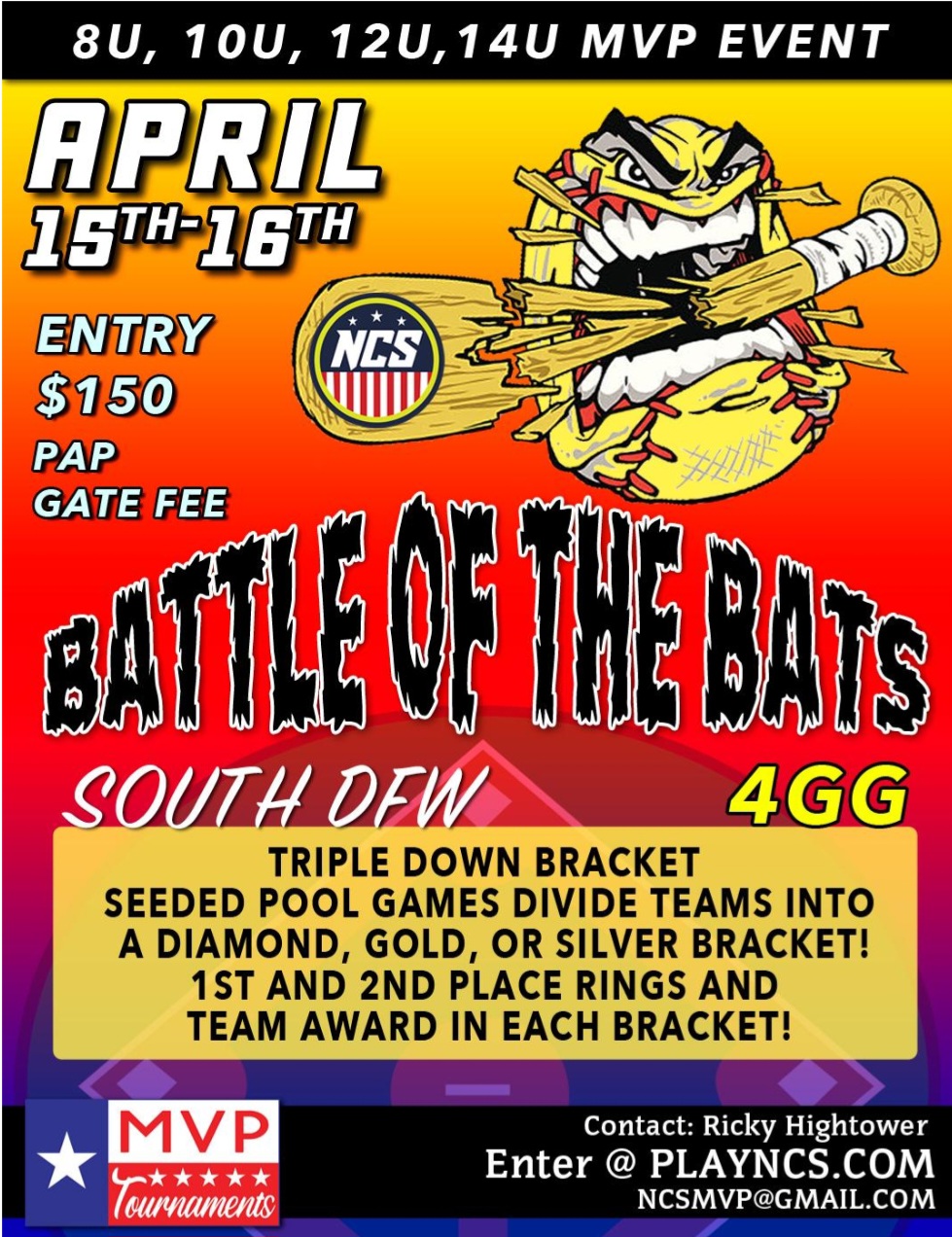 NCS BATTLE OF THE BATS MVP EVENT Logo