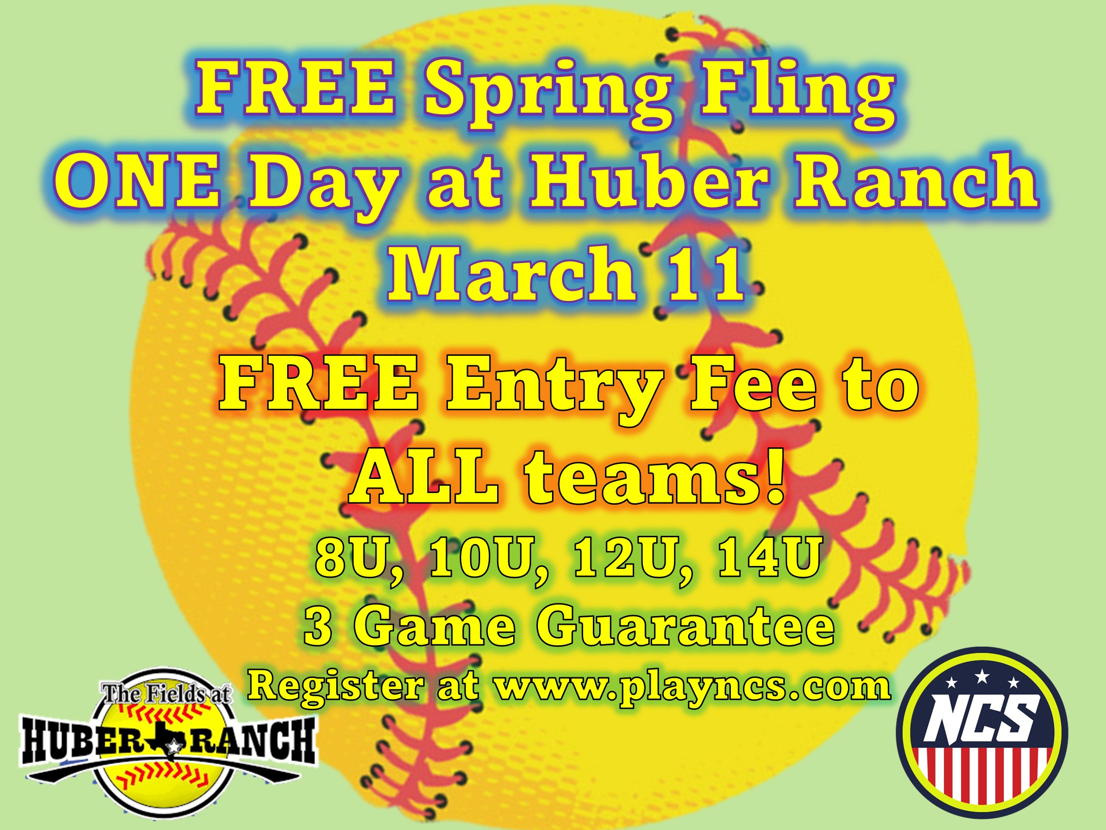 FREE Spring Fling ONE Day at Huber Ranch Logo