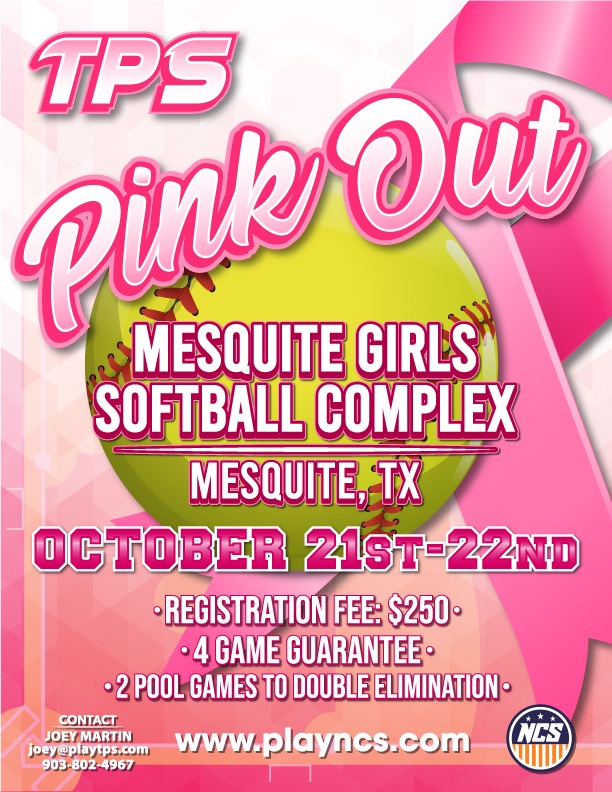 TPS Fastpitch Pink the Park Logo
