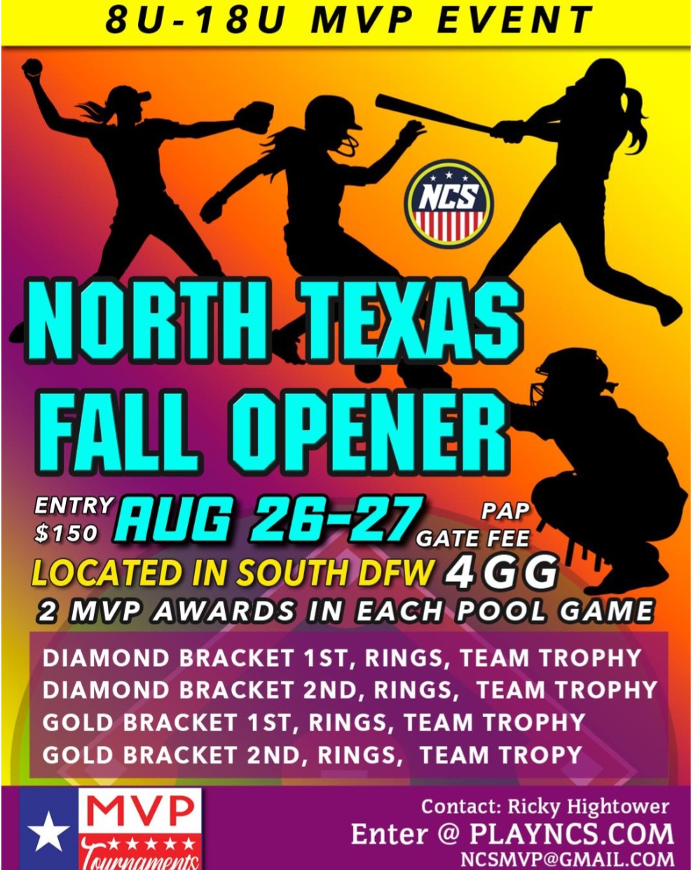 FREE ENTRY**** NCS NORTH TEXAS FALL OPENER MVP EVENT Logo