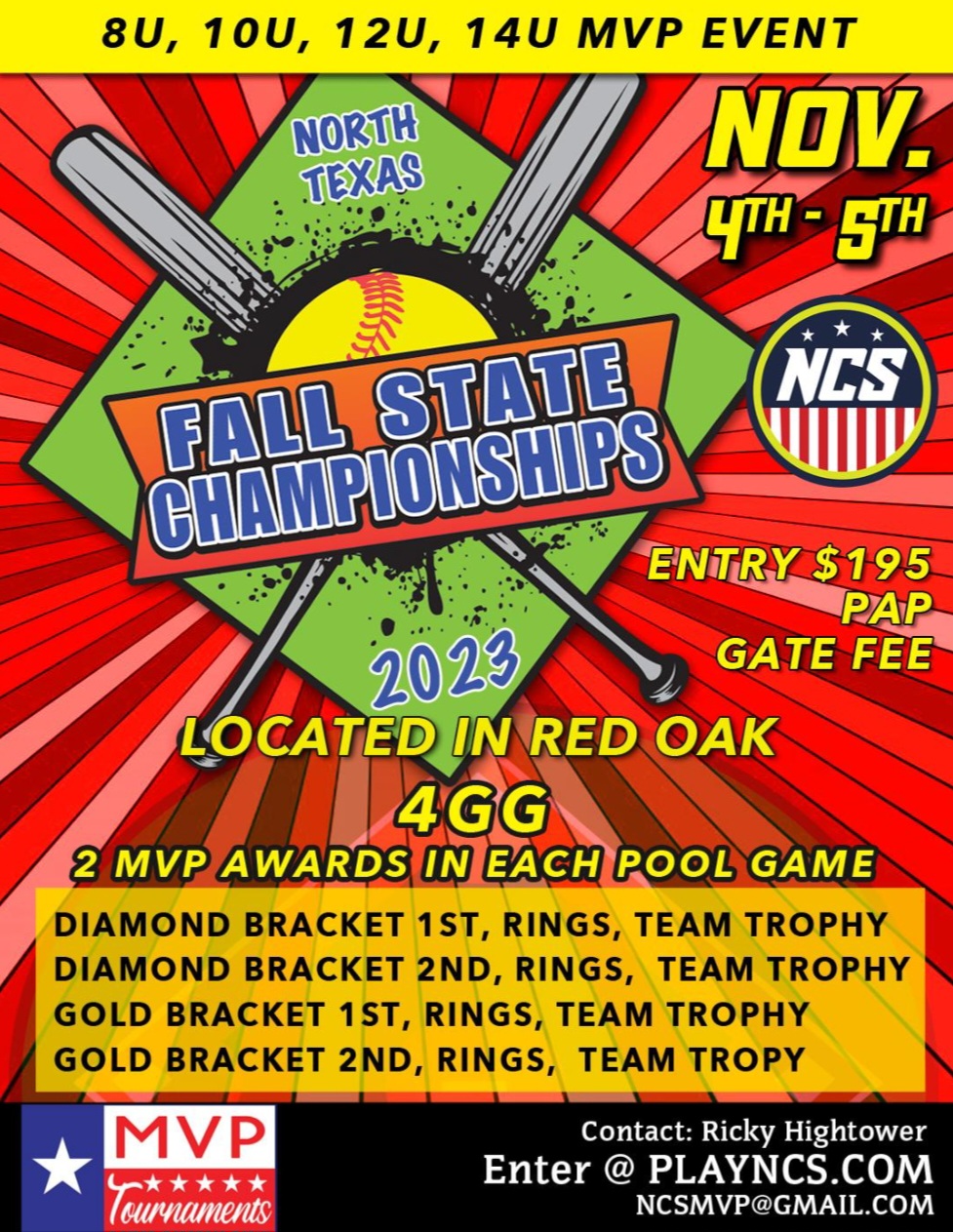 NCS TEXAS STATE CHAMPIONSHIPS DIAMOND, GOLD, SILVER BRACKETS Logo