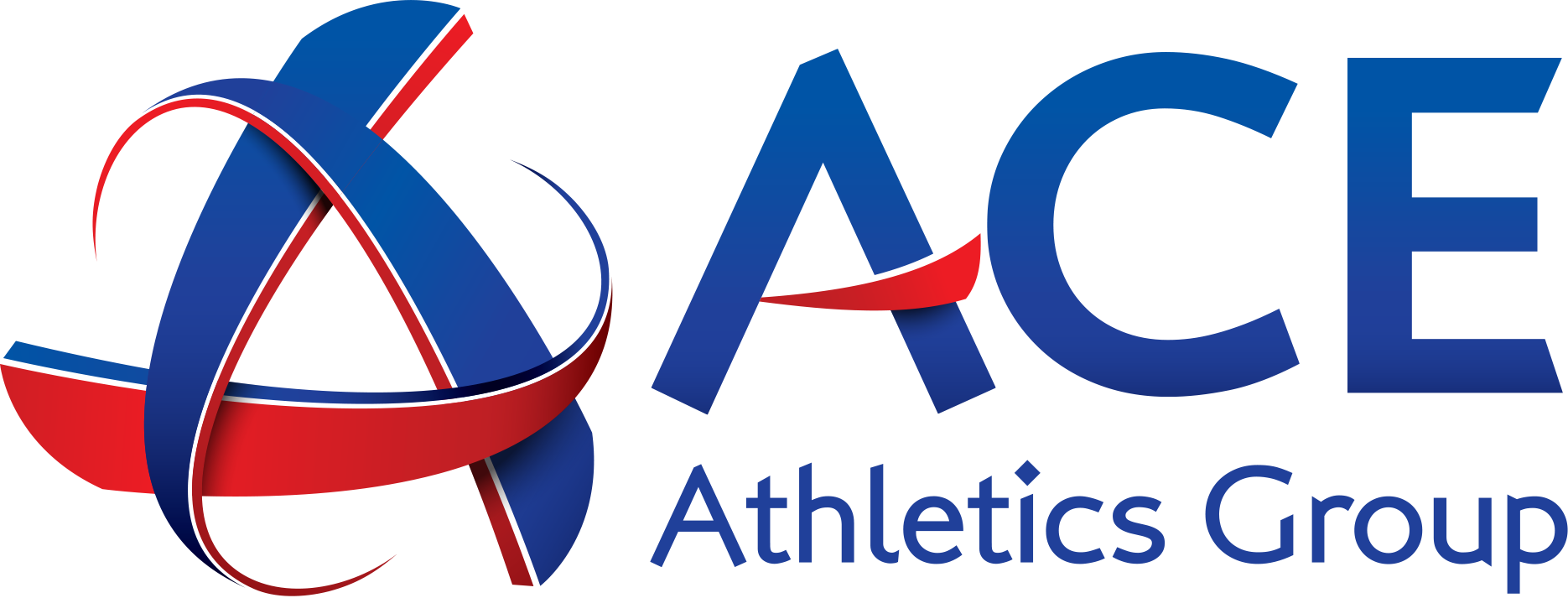Ace Athletics Group Red, White, & Boom Logo