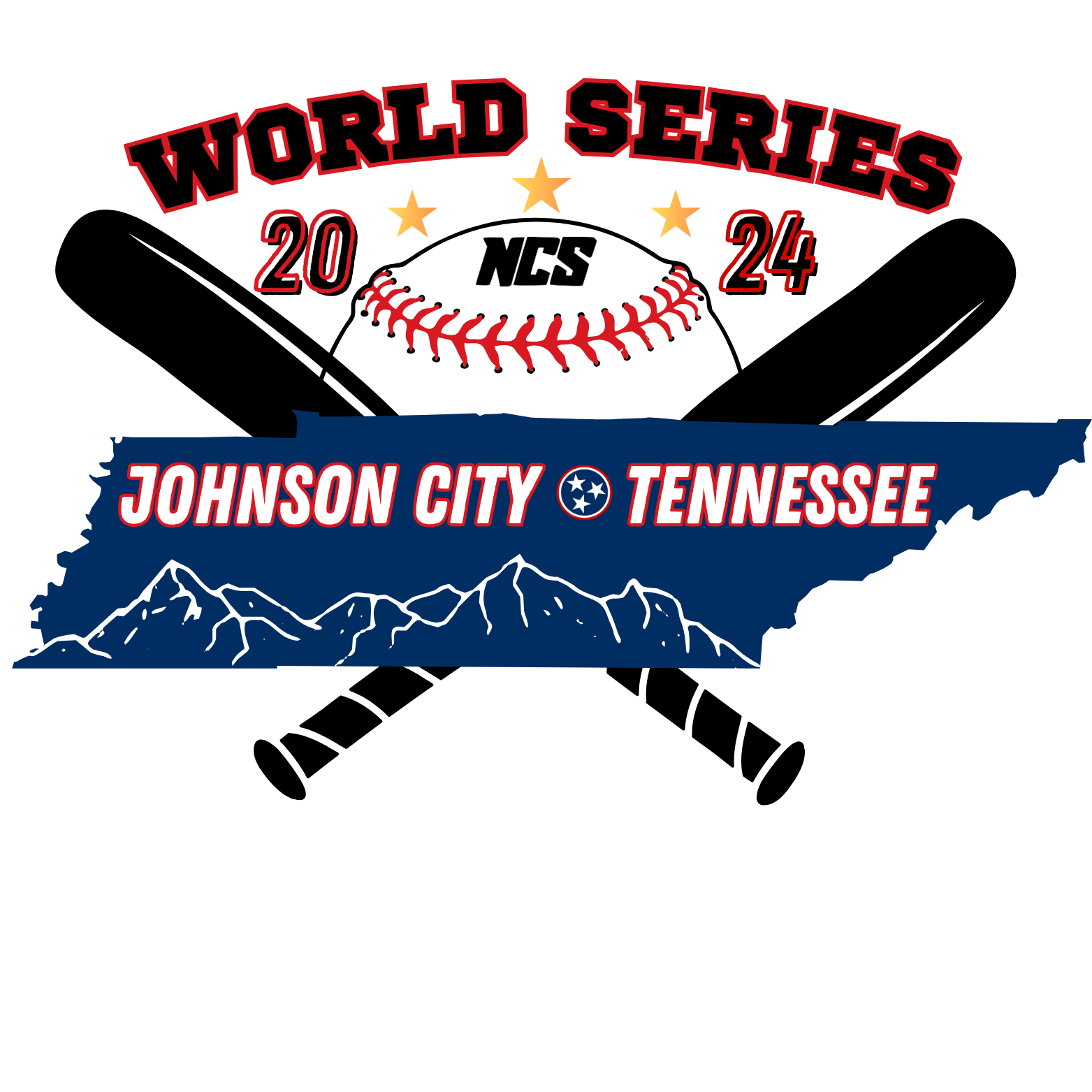 2024 NCS Johnson City, TN Baseball World Series Logo