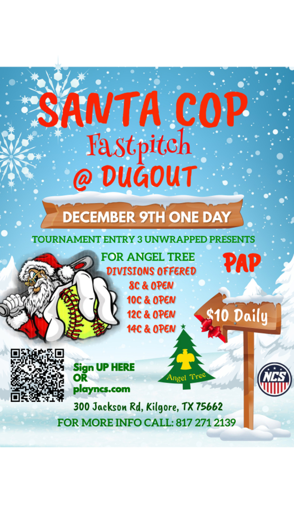 DUGOUT Santa COP FREE TEAM ENTRY w/ GIFT (PAP) Logo
