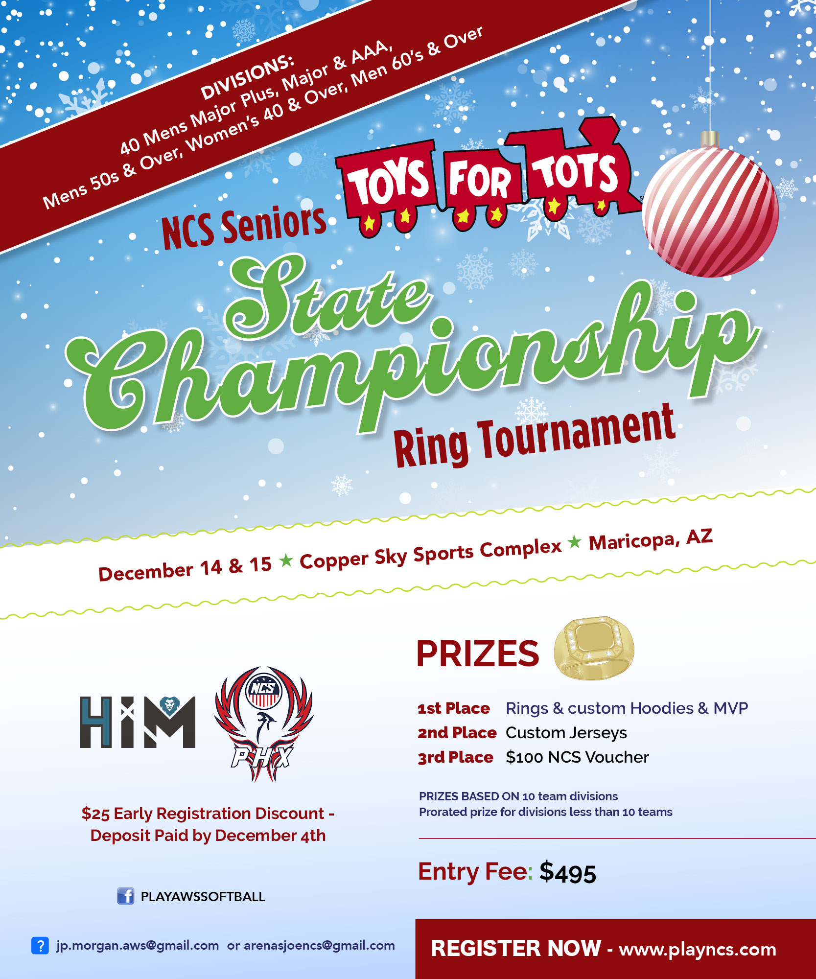 NCS SENIORS STATE CHAMPIONSHIP - TOYS 4 TOTS (RING TOURNEY) Logo