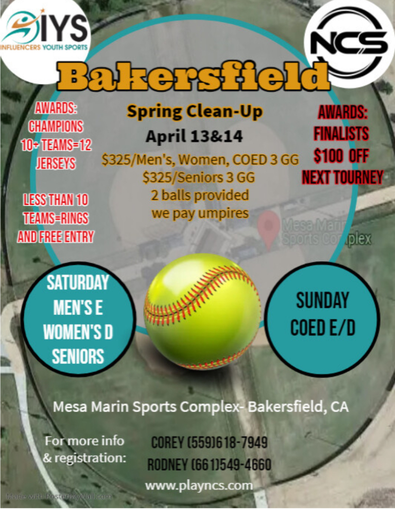 National Championship Sports Slowpitch Mesa Marin Sports Complex