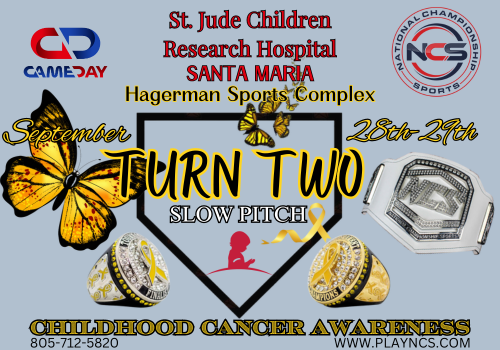 TURN TWO St. Jude's "CHILDHOOD CANCER AWARENESS" Logo