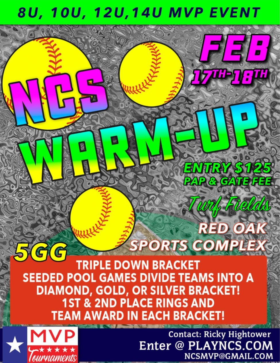 NCS WARMUP 5GG RED OAK MVP EVENT Logo