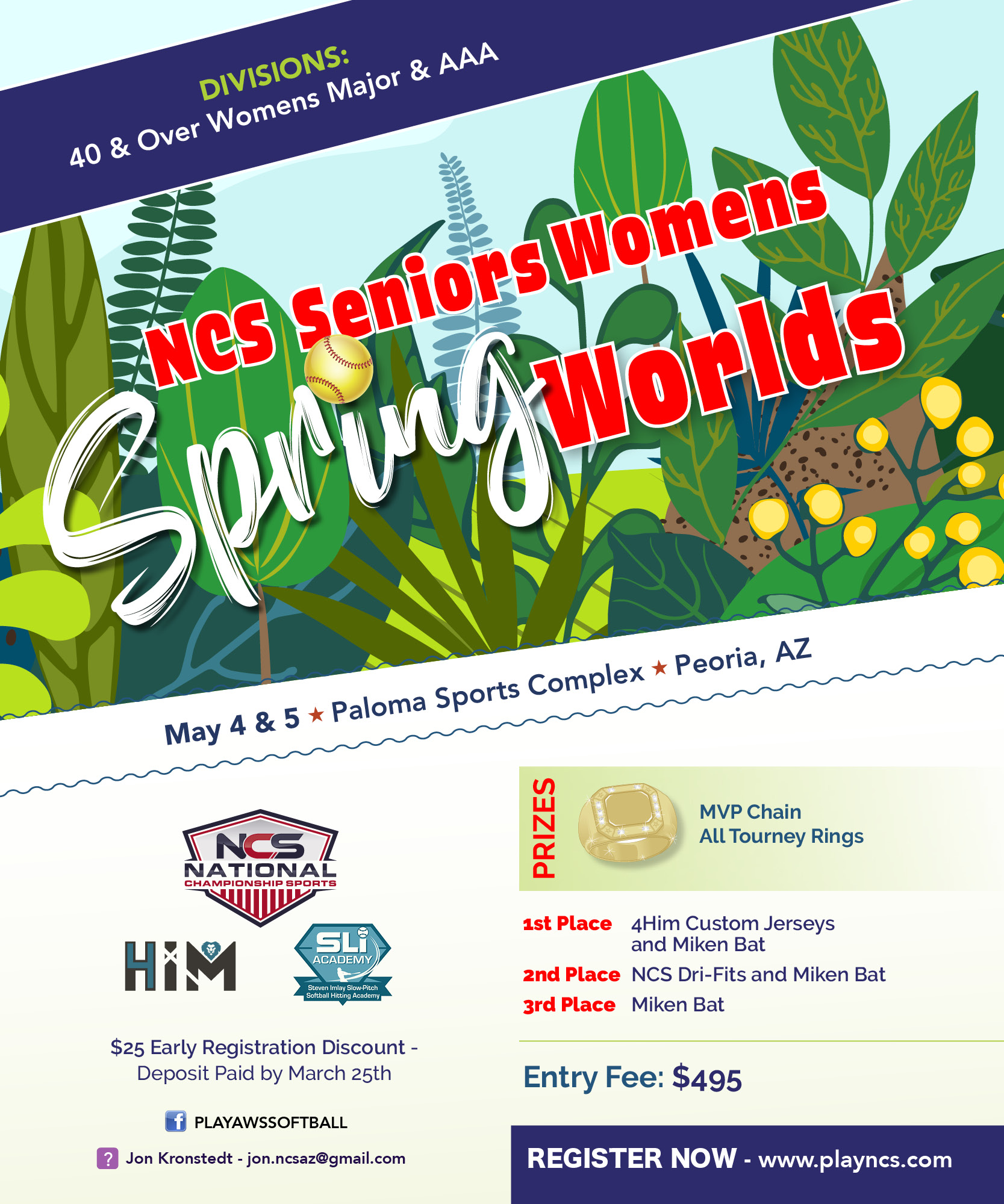NCS - 40s & 50s - WOMENS SPRING WORLDS Logo