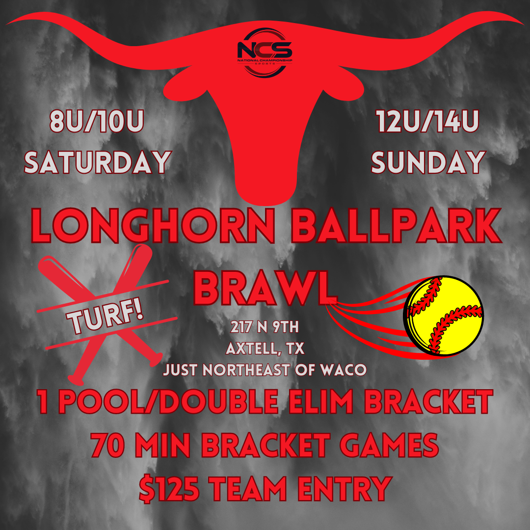 Longhorn Ballpark Brawl II - 10u/14u Sunday Only - TURF Logo
