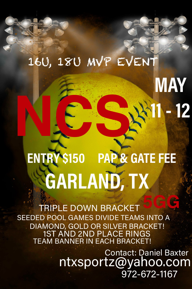 ***NCS 16U/18U SHOOTOUT/MOTHERS DAY BLAST MVP EVENT 5GG - 70/75FI Logo