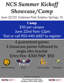 Summer Kickoff Showcase Camp- Camp open to any and all Logo