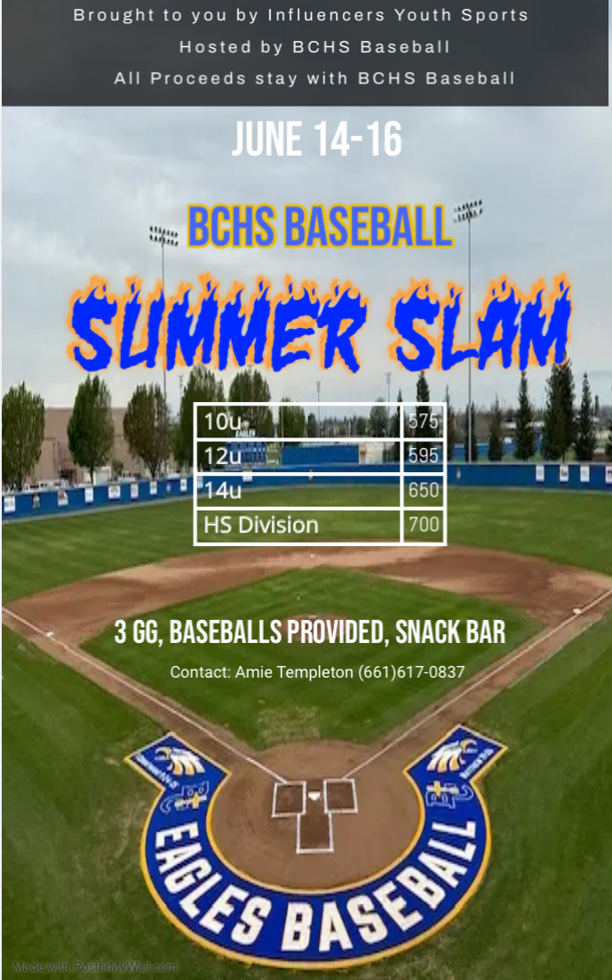 BCHS Eagles Summer Slam Logo