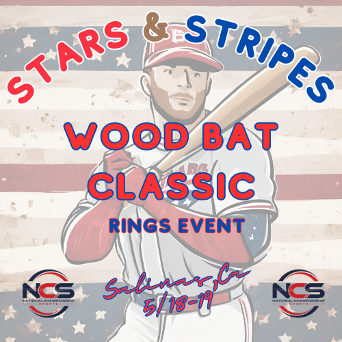 Stars & Stripes Wood Bat Classic ( Ring Series ) Logo