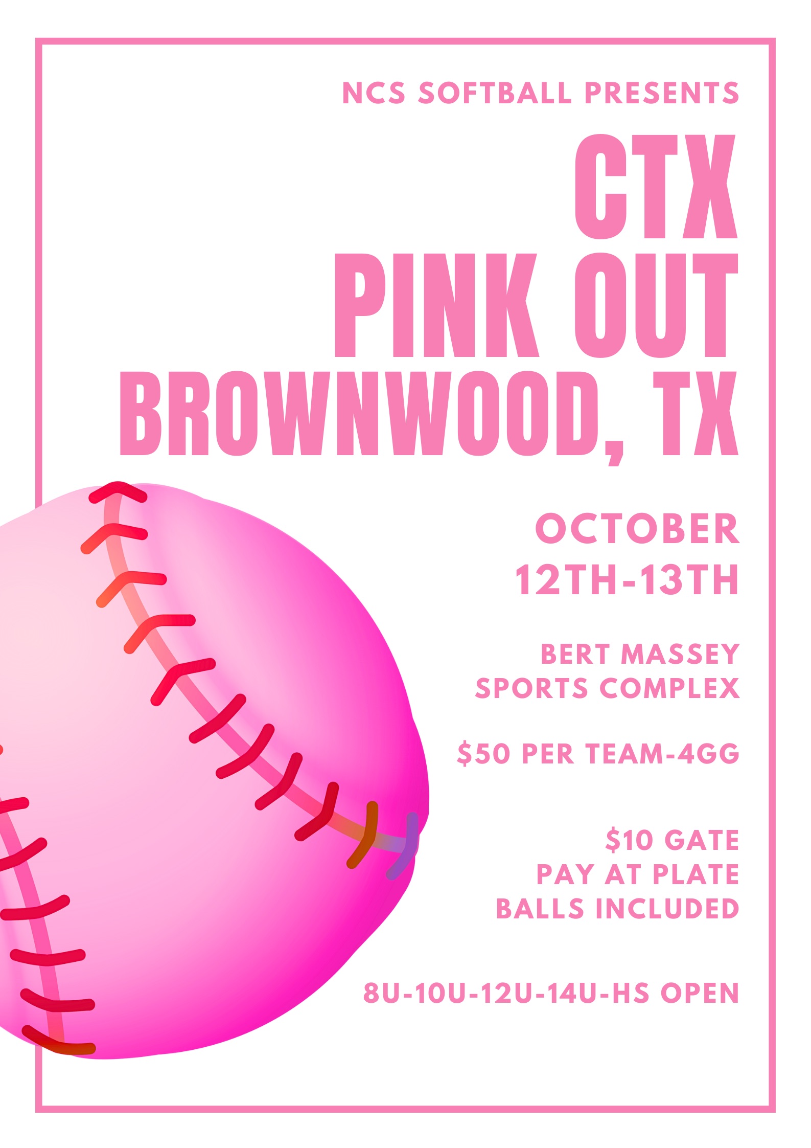 CTX PINK OUT ($50 TEAM ENTRY) Logo