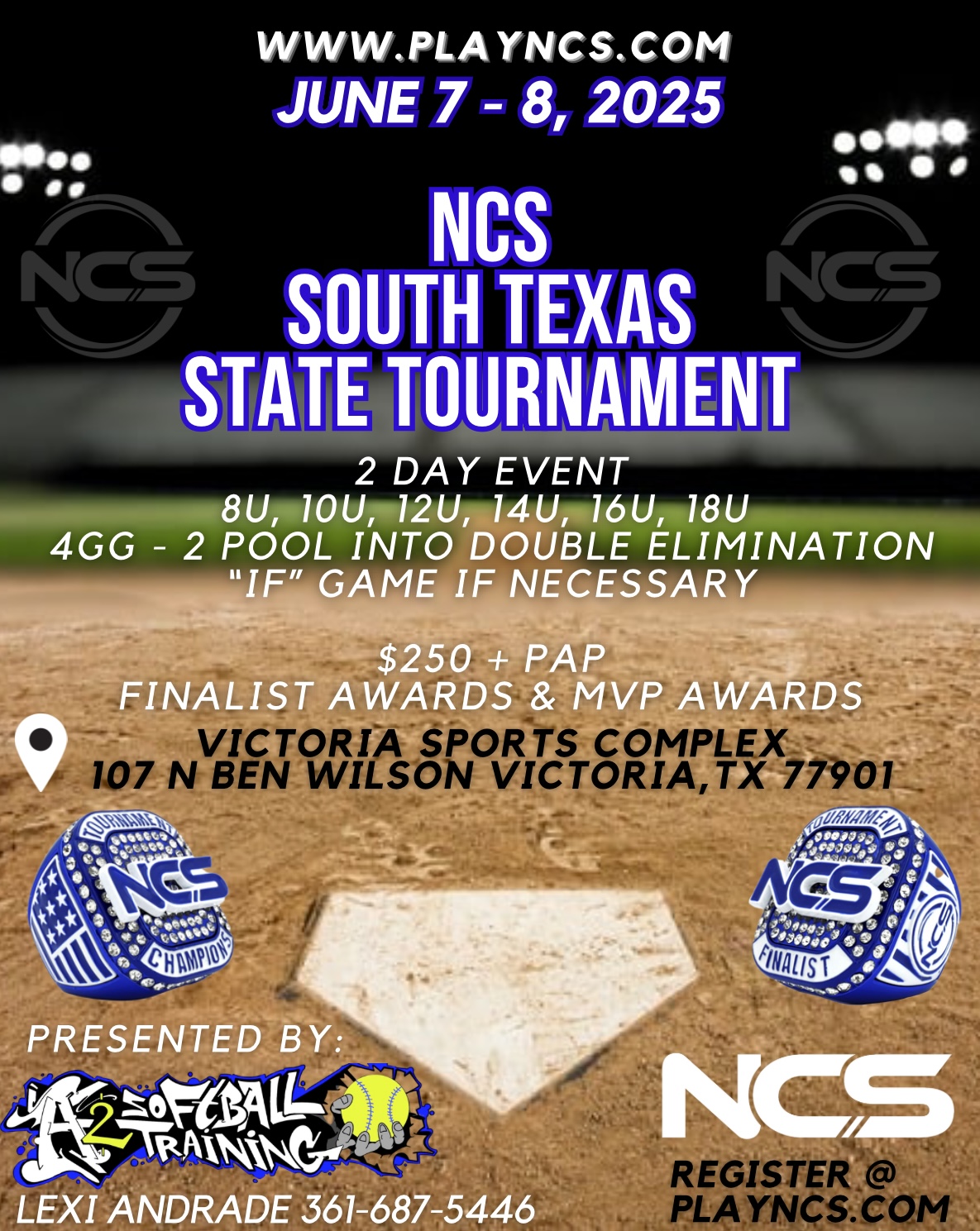 NCS SOUTH TEXAS STATE TOURNAMENT Logo