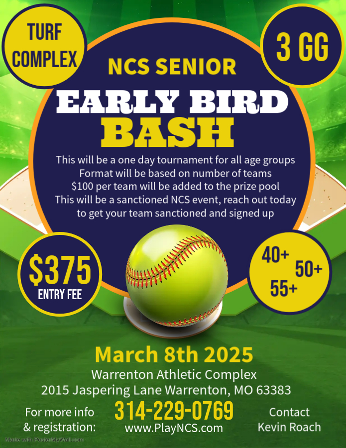 NCS Senior Early Bird Bash Logo