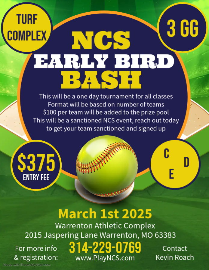 NCS Early Bird Bash Logo