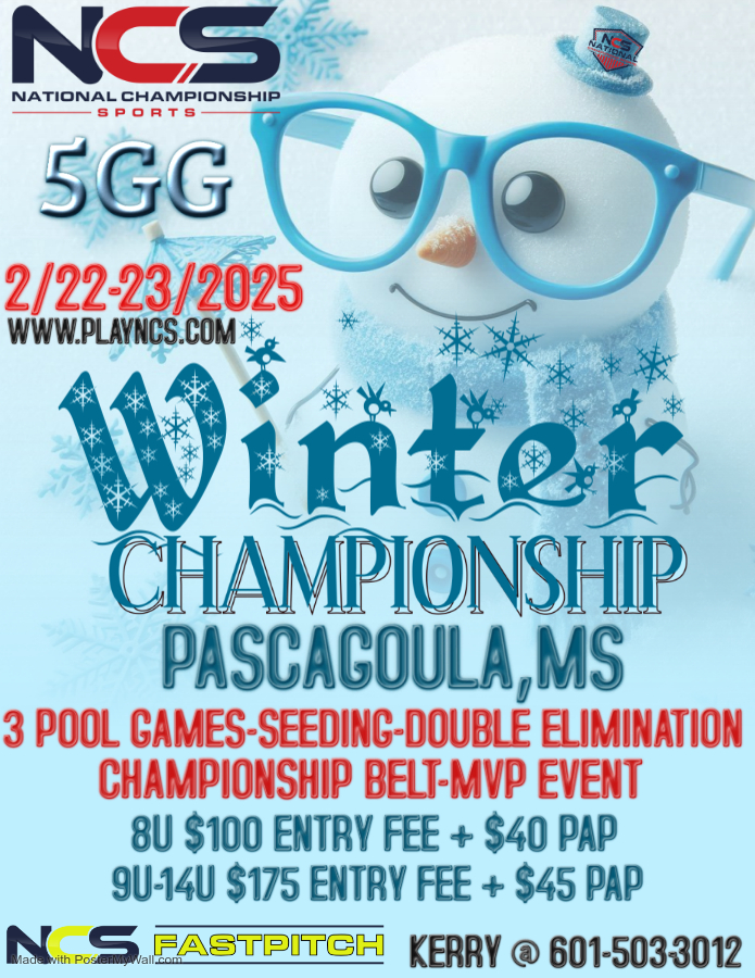 NCS GULF COAST REGION WINTER CHAMPIONSHIP - 5GG Logo