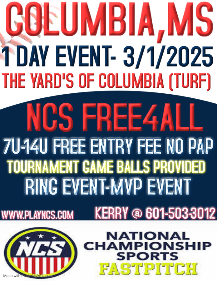 NATIONAL CHAMPIONSHIP SPORTS FREE4ALL - 1 DAY - FREE ENTRY FEE NO PAP (TURF) Logo