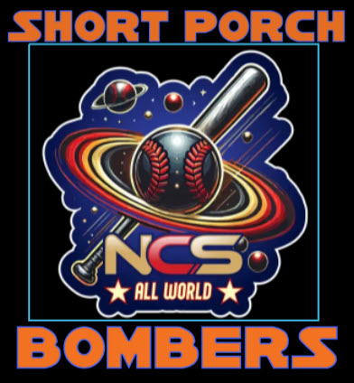 SHORT PORCH BOMBERS 1 Day Backyarders Logo