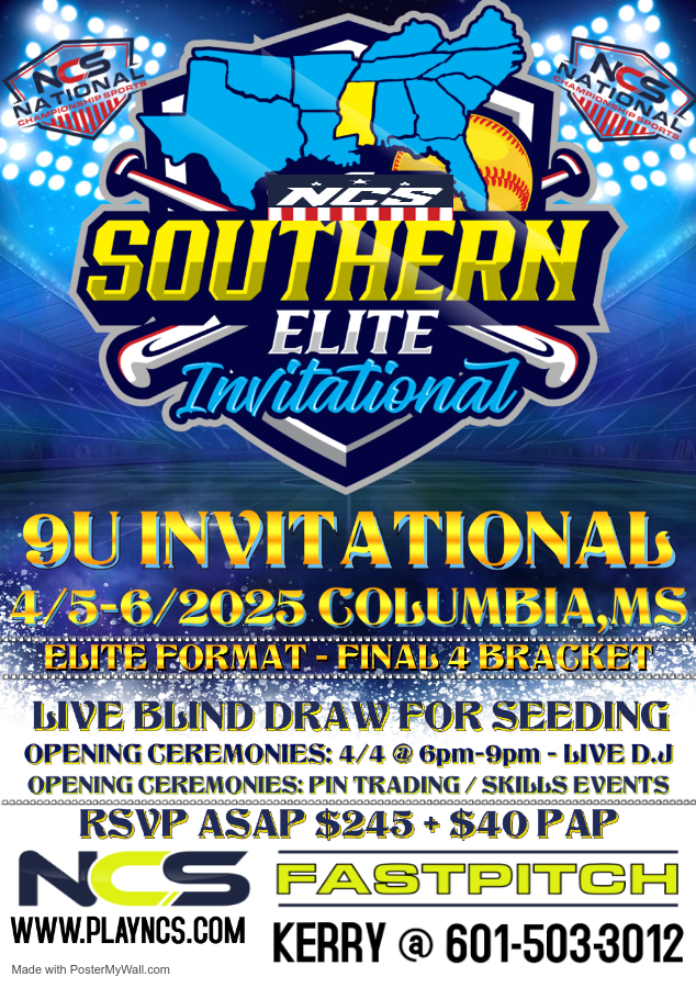 NCS SOUTHERN ELITE 9U INVITATIONAL (INVITE ONLY) CHAMPIONSHIP BELT EVENT Logo