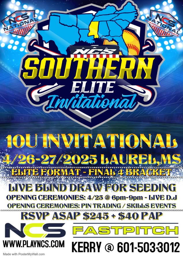 NCS SOUTHERN ELITE 10U INVITATIONAL (INVITE ONLY) CHAMPIONSHIP BELT EVENT Logo