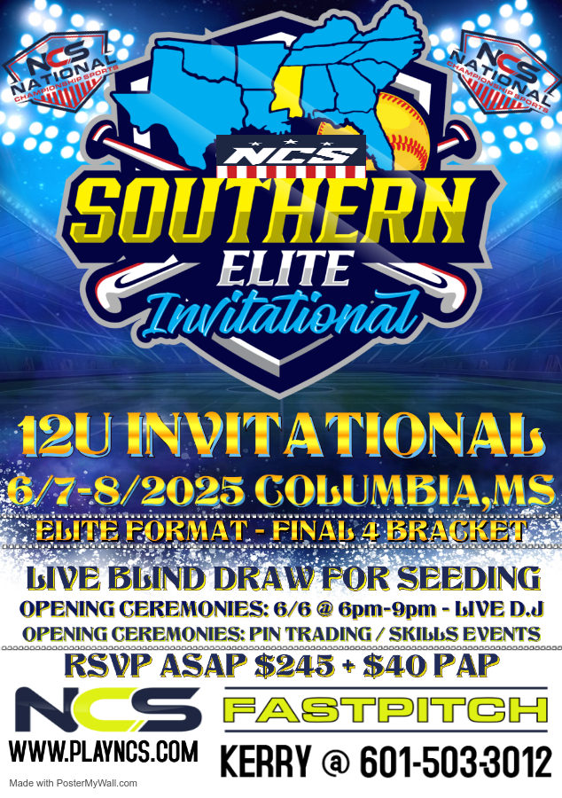 NCS SOUTHERN ELITE 12U INVITATIONAL (INVITE ONLY) CHAMPIONSHIP BELT EVENT Logo