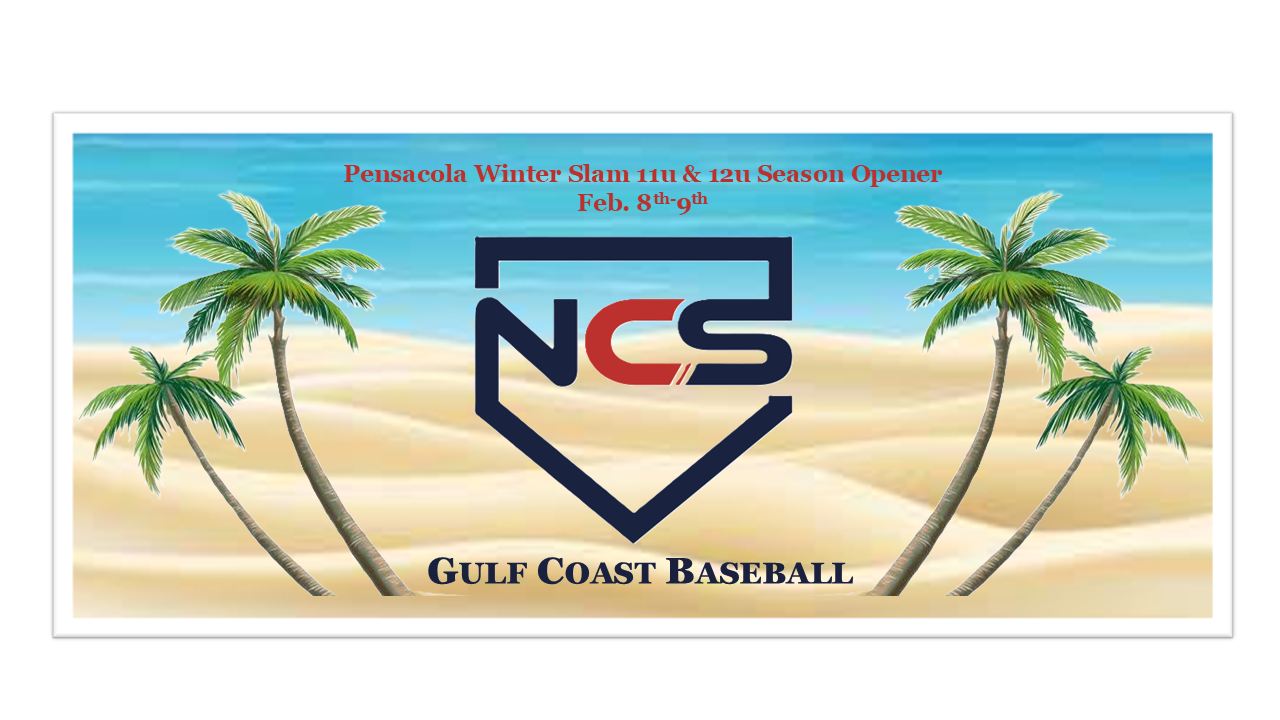 2025 NCS Pensacola Winter Slam 11u & 12u Season Opener Logo