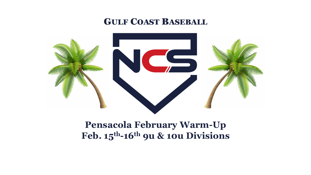 NCS Pensacola Free February 9u & 10u Warm-Up Logo