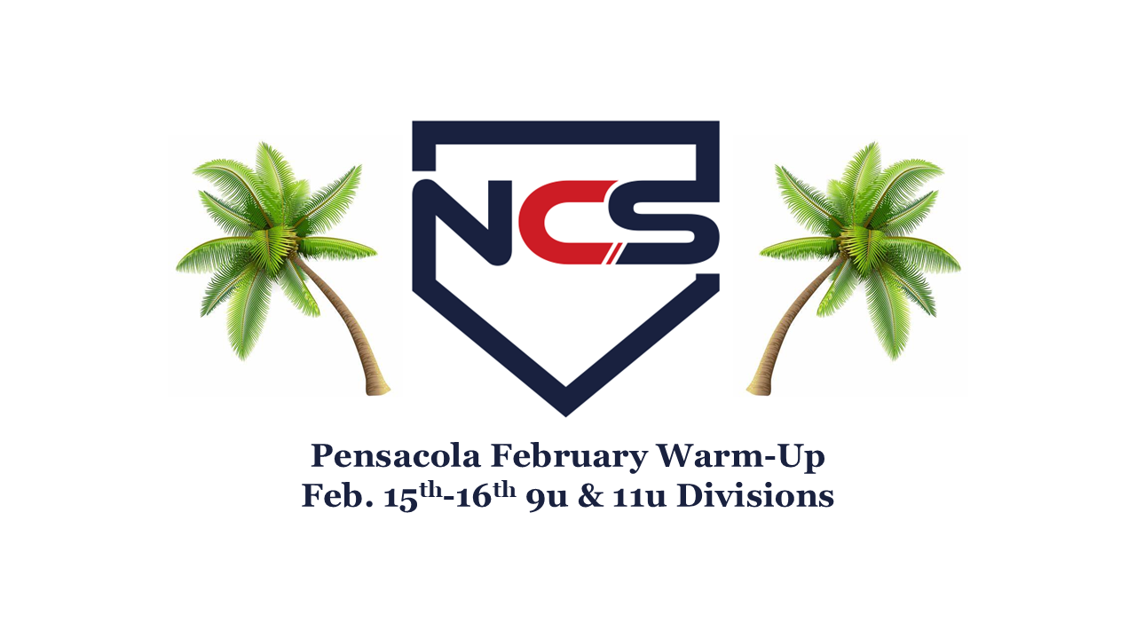 NCS Pensacola Free February 9u & 11u Warm-Up Logo