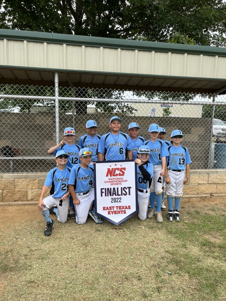 National Championship Sports Baseball Rangers 10U D3
