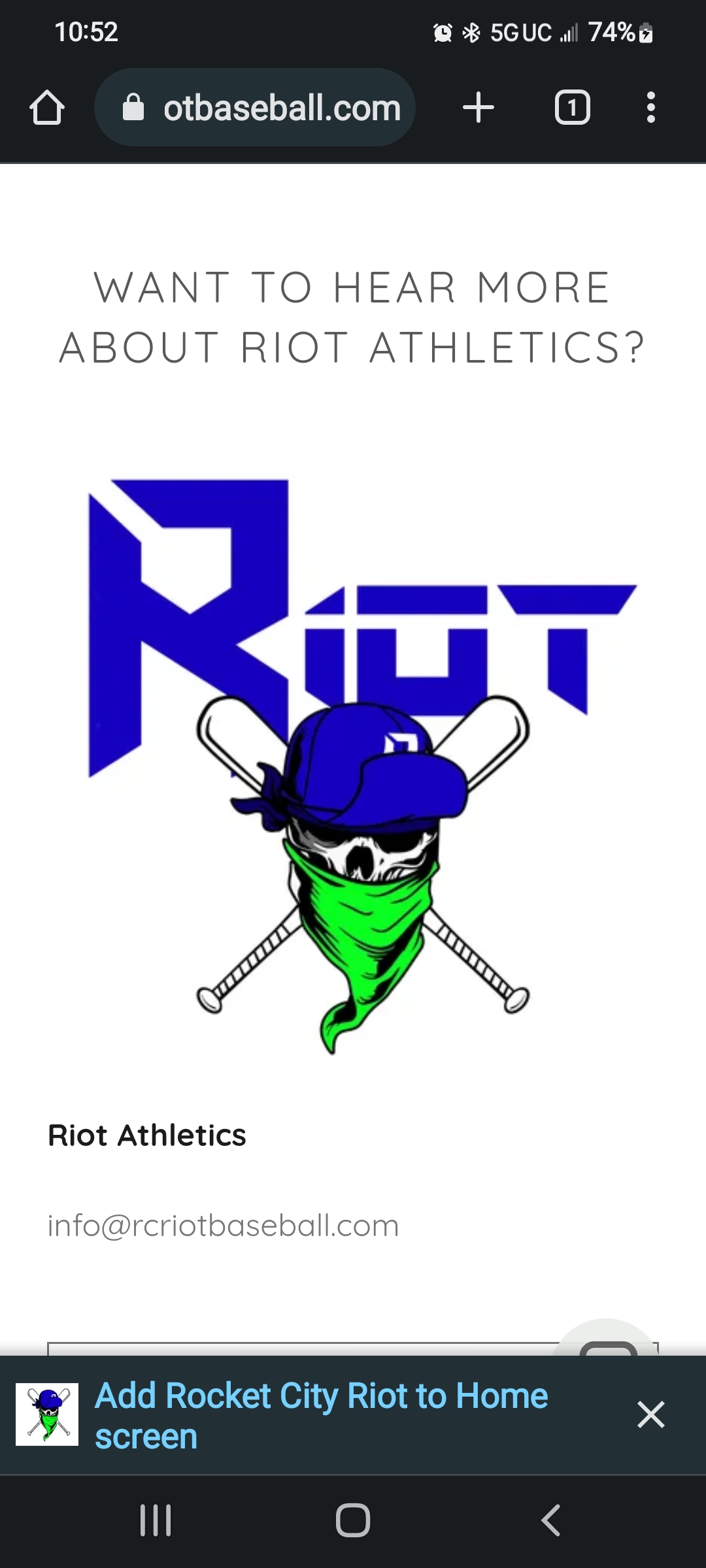 National Championship Sports | Baseball | Rocket City Riot 13U | 13U D3