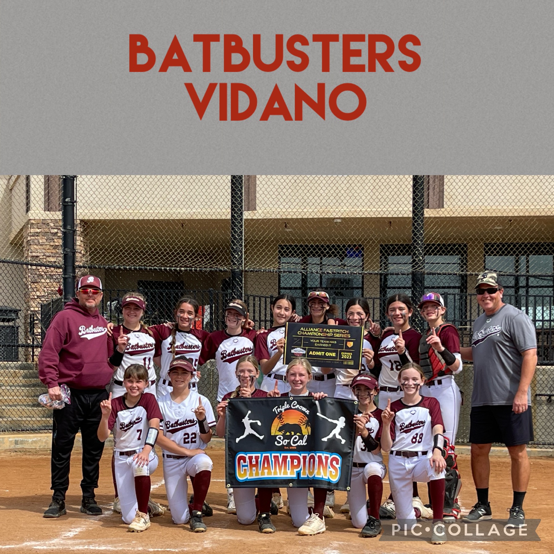 National Championship Sports Fastpitch BatBusters Vidano 12U A