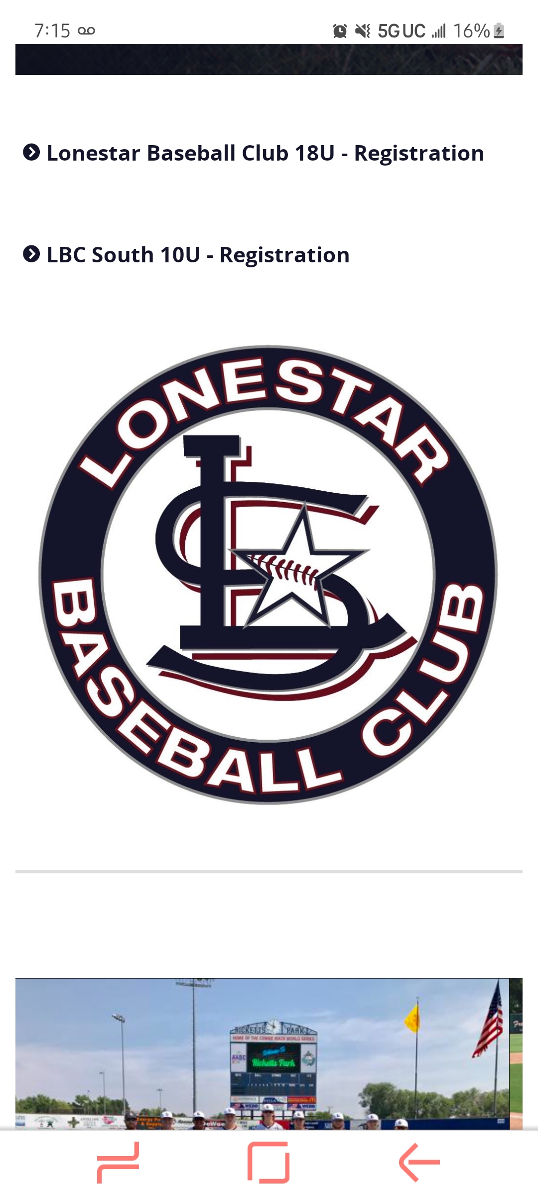 National Championship Sports Baseball Lonestar 10U D2